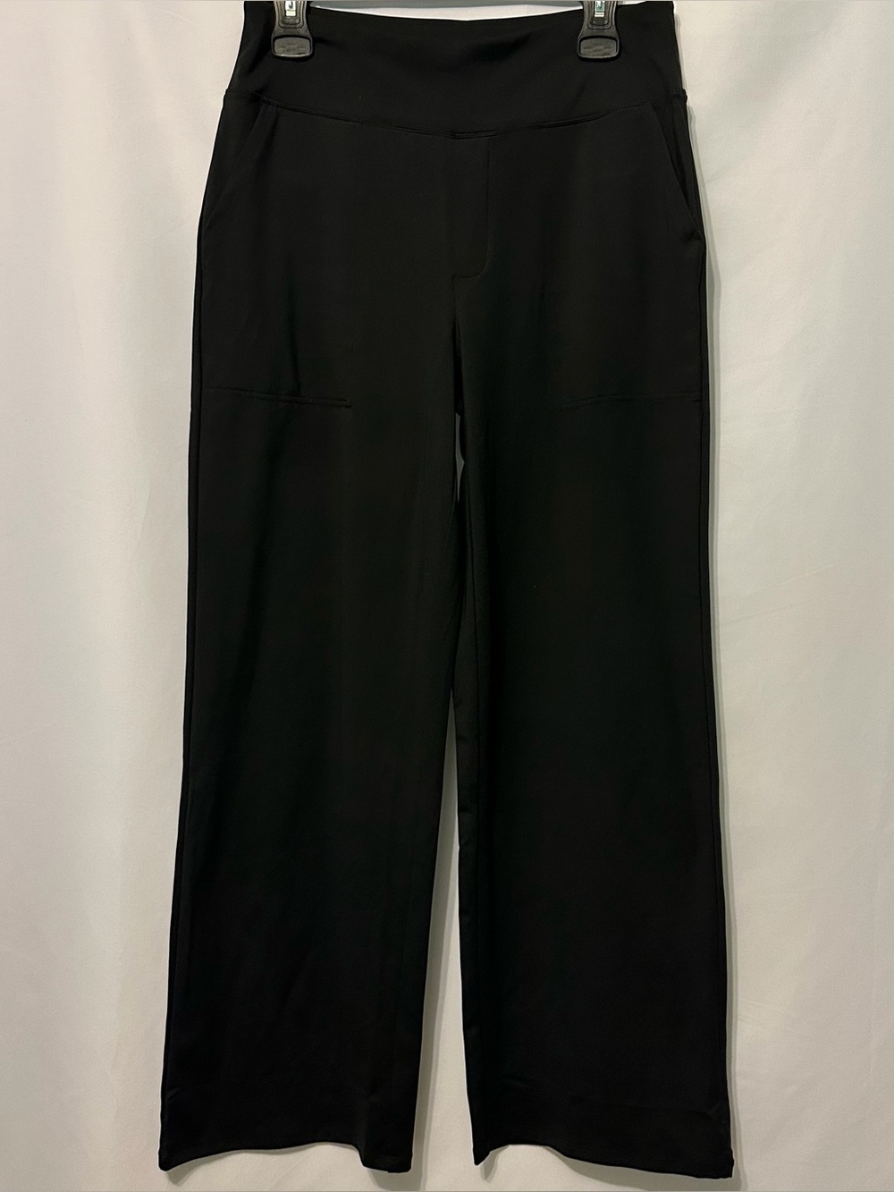 Unbranded Stretch Black Wide Leg Pants Athletic Yoga Appx Womens M-L NO TAGS